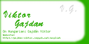 viktor gajdan business card
